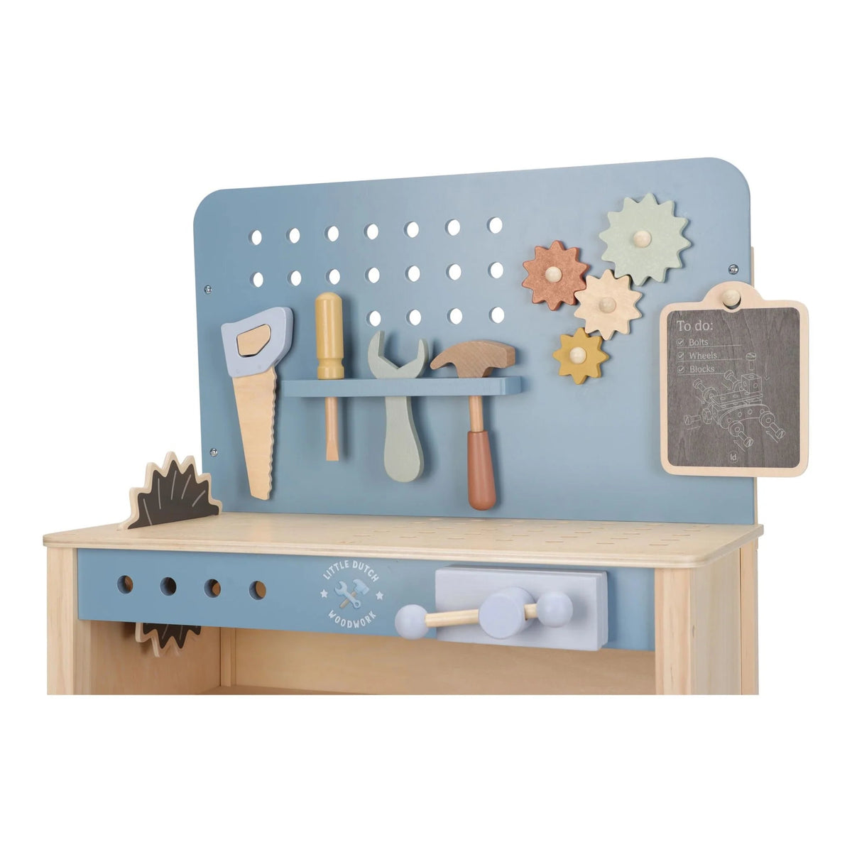 LITTLE DUTCH Holz Werkbank - Essentials - blau - wunderwunsch