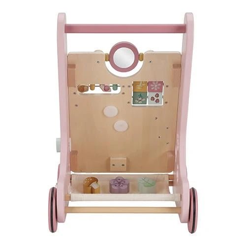LITTLE DUTCH Lauflernwagen Holz - Fairy Garden - Rosa - wunderwunsch