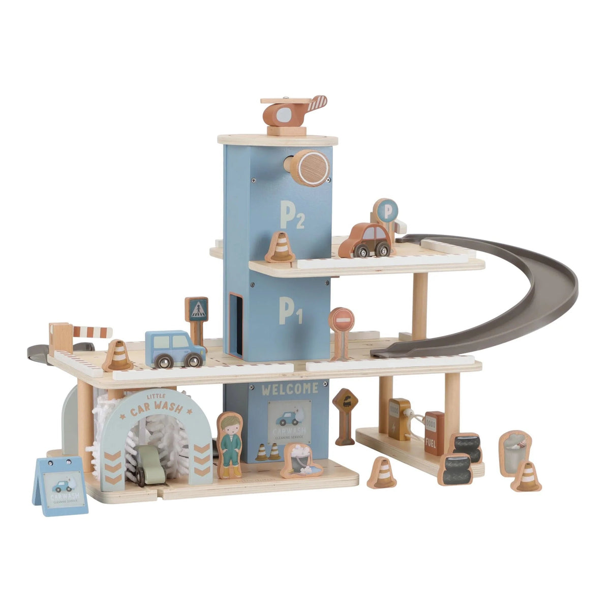 LITTLE DUTCH Parkgarage – Essentials – Blau - wunderwunsch