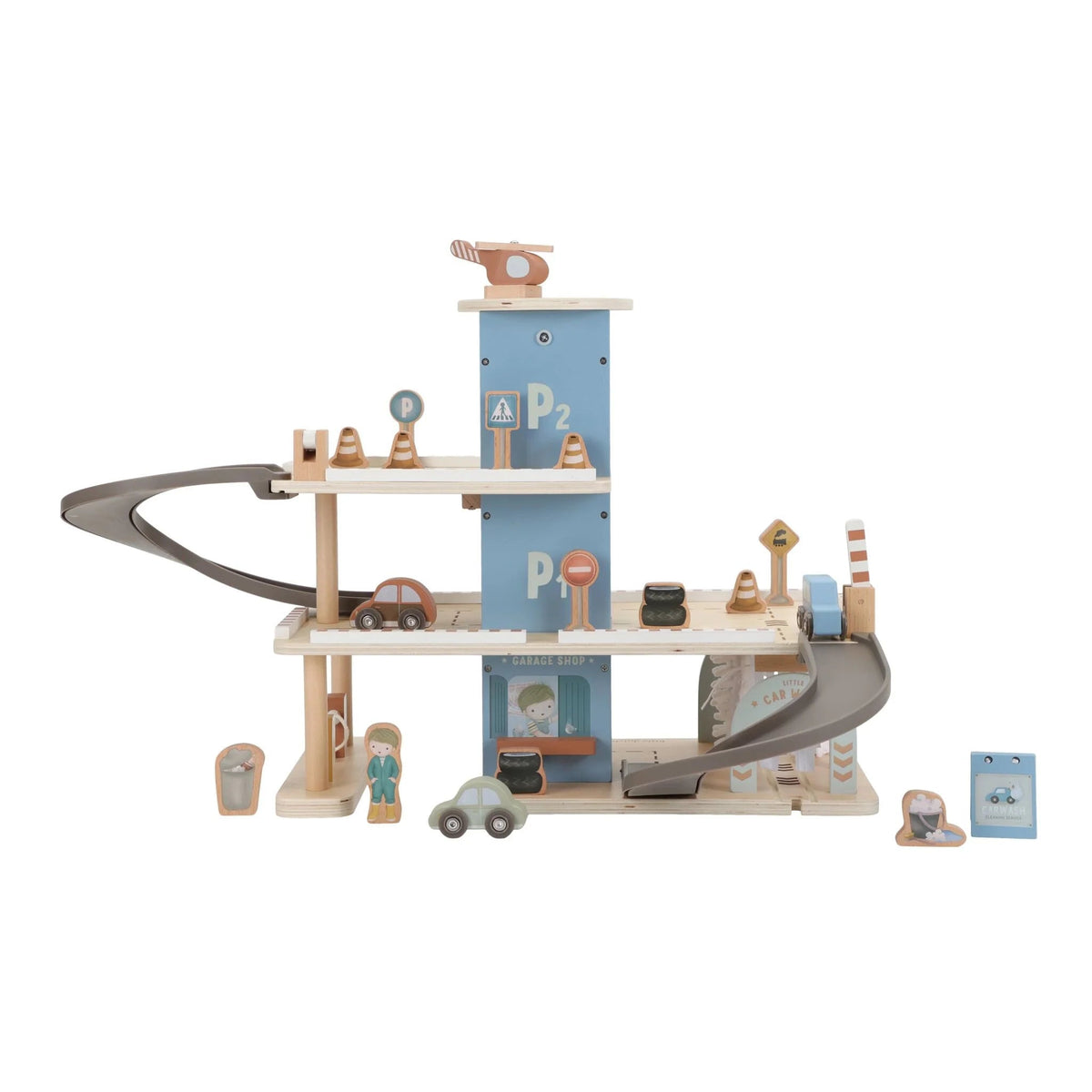 LITTLE DUTCH Parkgarage – Essentials – Blau - wunderwunsch