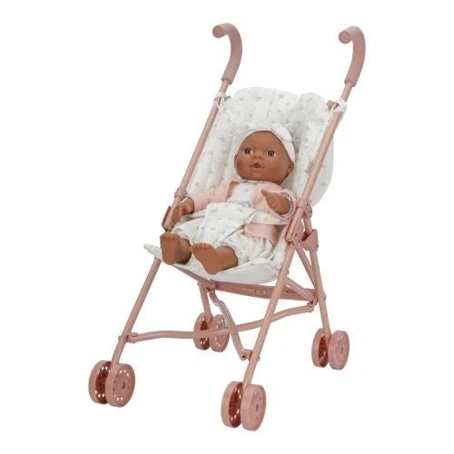 LITTLE DUTCH Puppenbuggy klappbar – Essentials – White Meadows - wunderwunsch