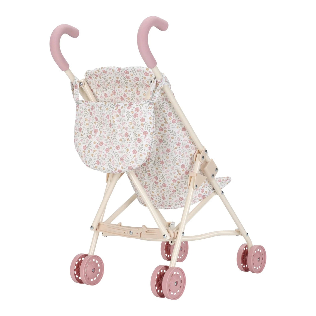 LITTLE DUTCH Puppenbuggy klappbar - Soft Flowers rosa - wunderwunsch