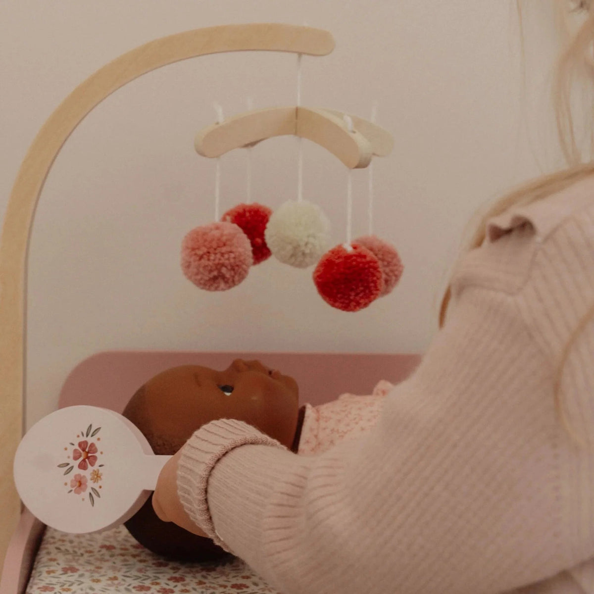 LITTLE DUTCH Puppenwickeltisch – Essentials – Rosa - wunderwunsch