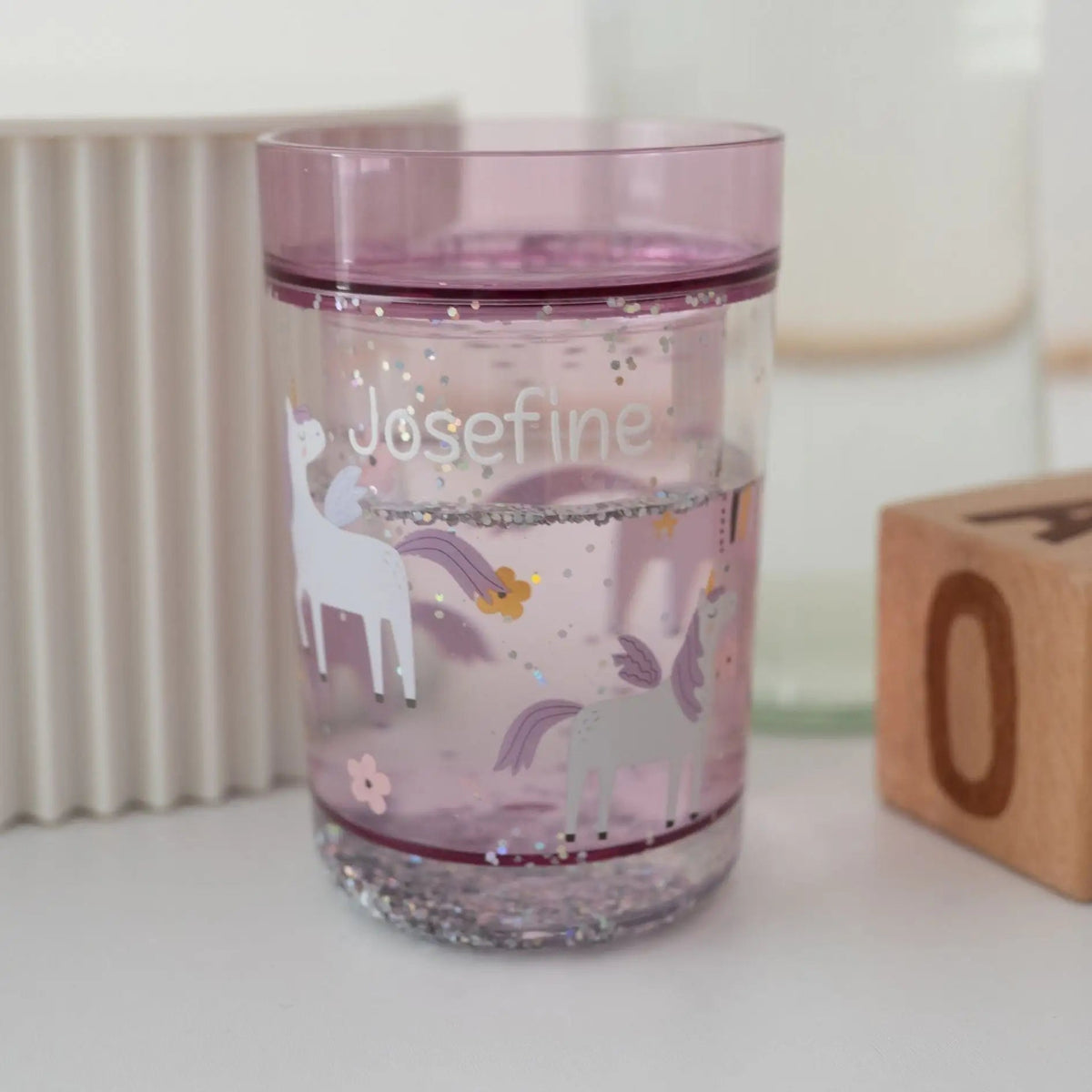 MEALIVING Glitzerbecher personalisiert - wunderwunsch