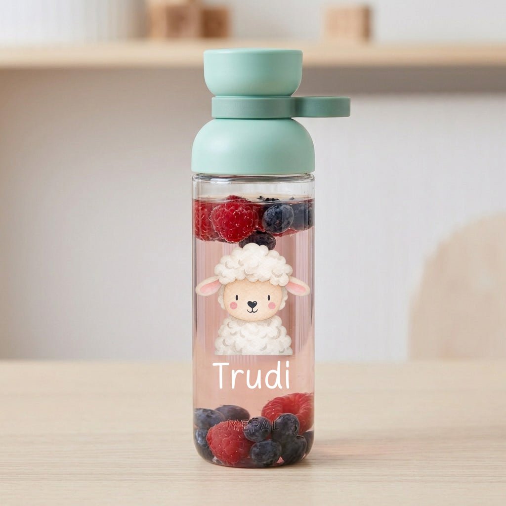 MEPAL Kinder Trinkflasche Vita personalisiert - Tier Aquarell - wunderwunsch