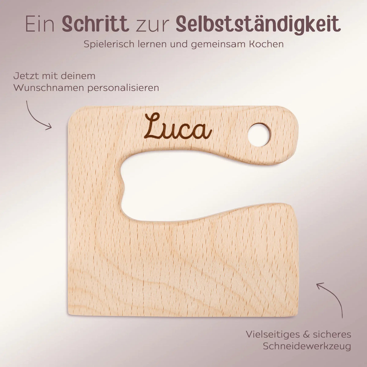 Montessori sicheres Kindermesser personalisiert - wunderwunsch