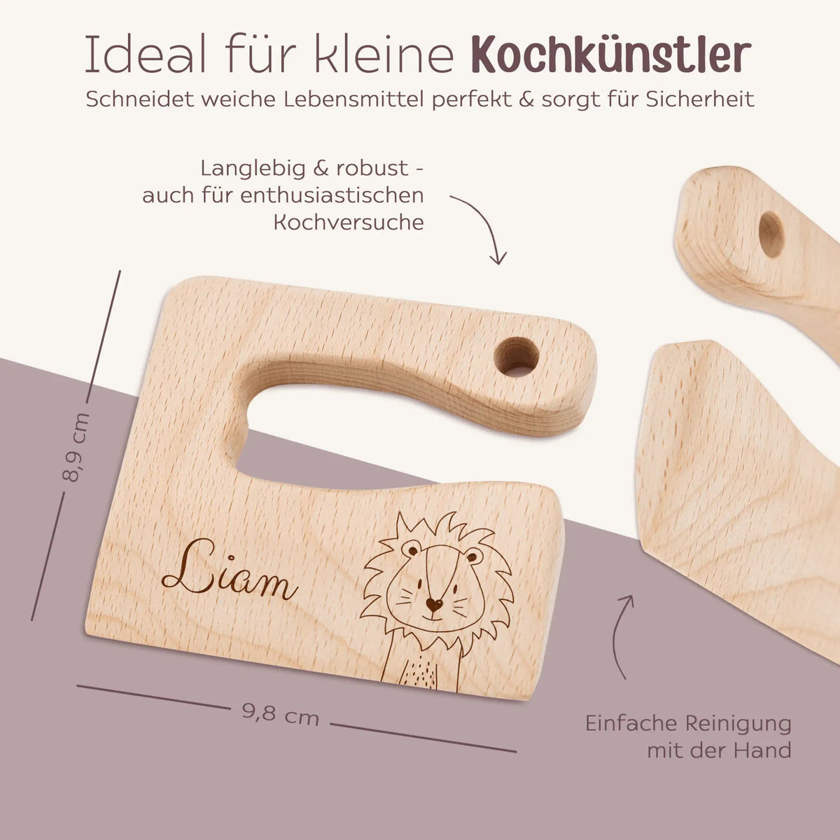 Montessori sicheres Kindermesser "Tier rechts" - wunderwunsch