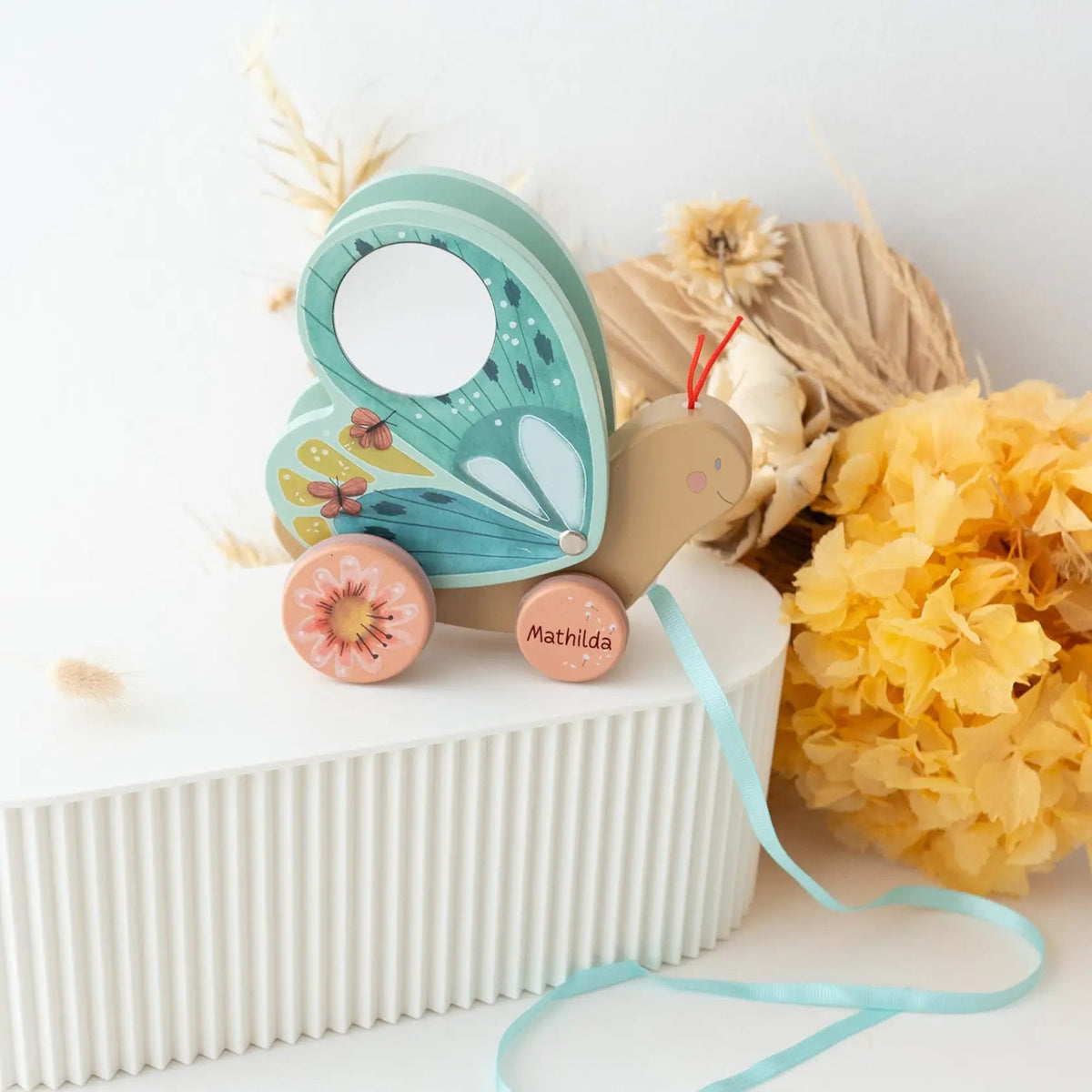 MOULIN ROTY Nachziehtier Schmetterling personalisierbar - wunderwunsch