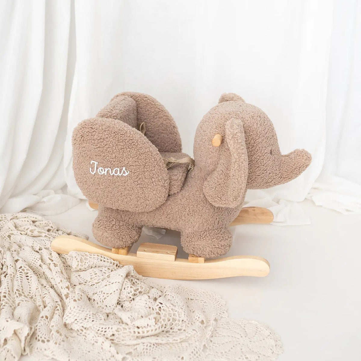 NATTOU Schaukeltier Elefant personalisierbar - wunderwunsch
