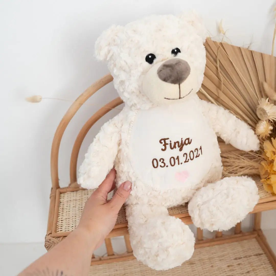 Personalisiertes Kuscheltier mit Namens-Stickerei - wunderwunsch