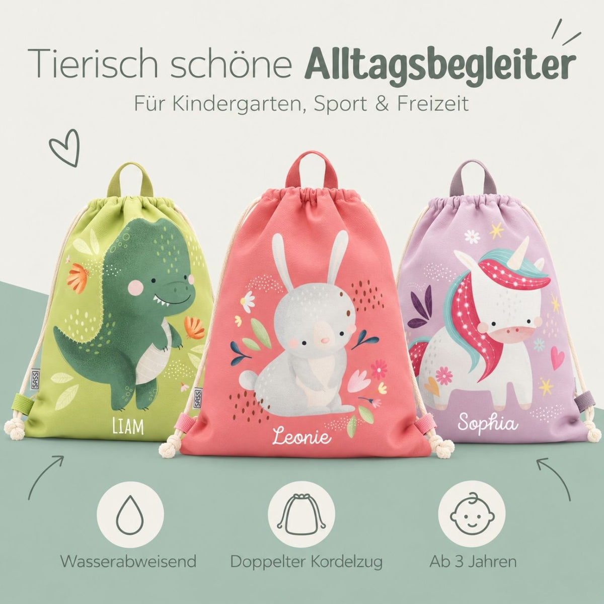 SASSI Turnbeutel personalisiert - wunderwunsch