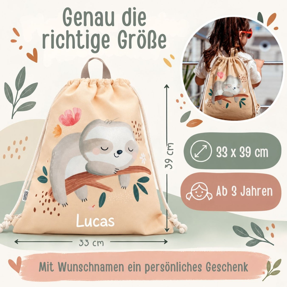 SASSI Turnbeutel personalisiert - wunderwunsch
