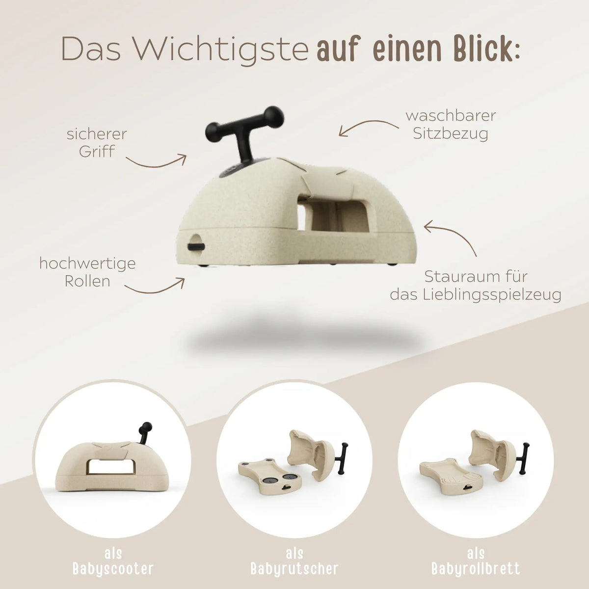 Scoot and Ride MyFirst personalisiert — 3-in-1 Babyscooter - wunderwunsch