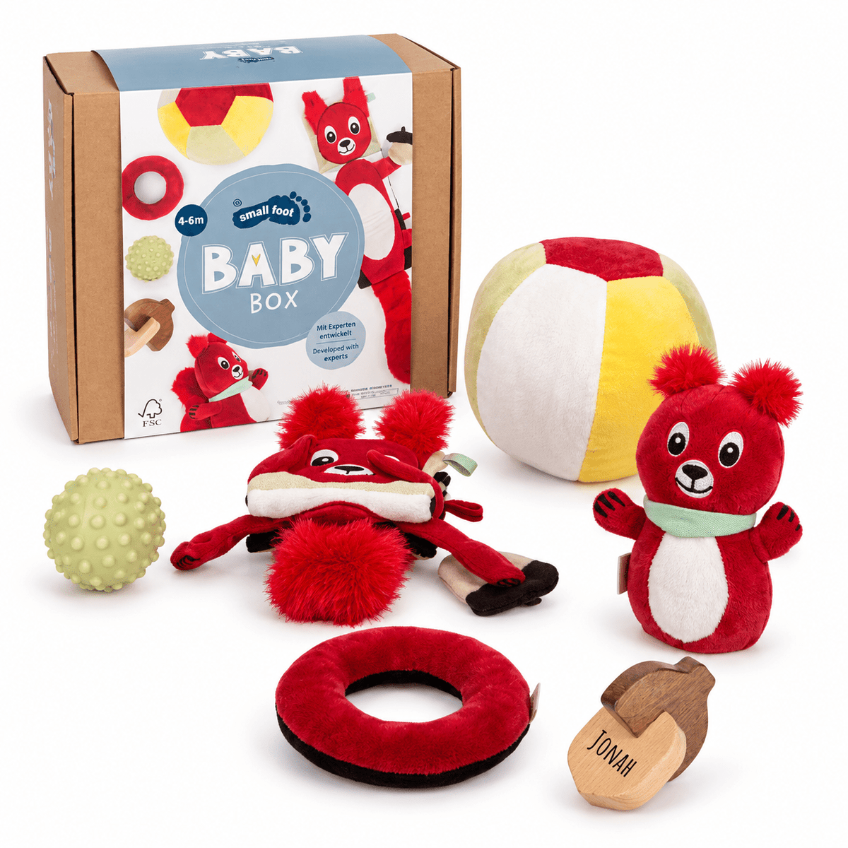 SMALL FOOT Baby-Box - 4 - 6 Monate „Erkunden & Begreifen“ - wunderwunsch
