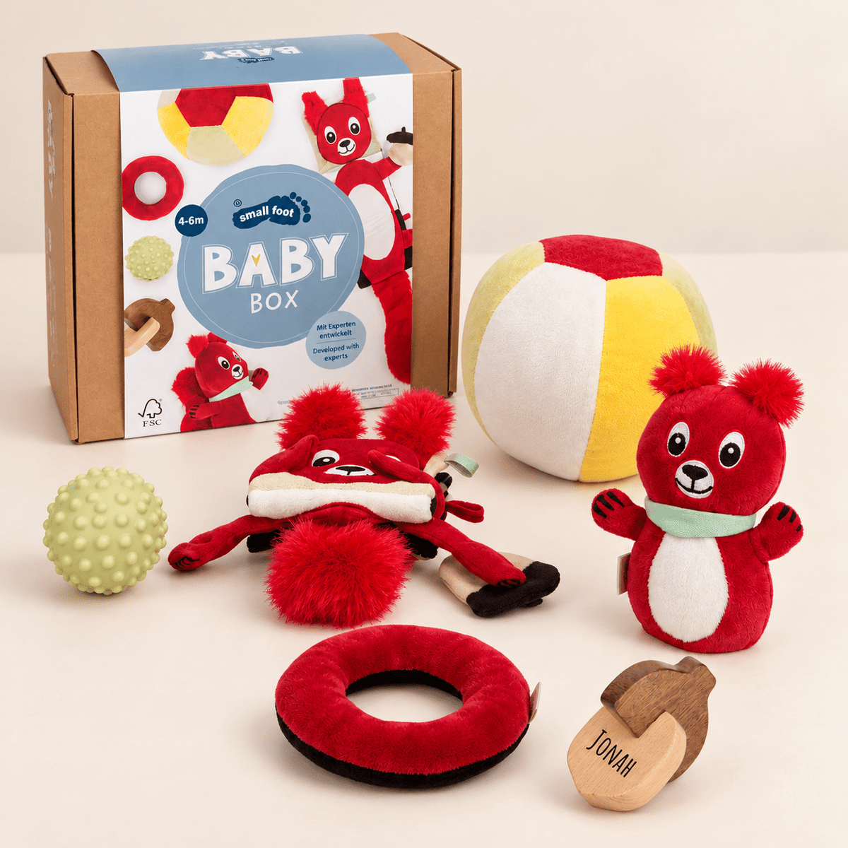 SMALL FOOT Baby-Box - 4 - 6 Monate „Erkunden & Begreifen“ - wunderwunsch
