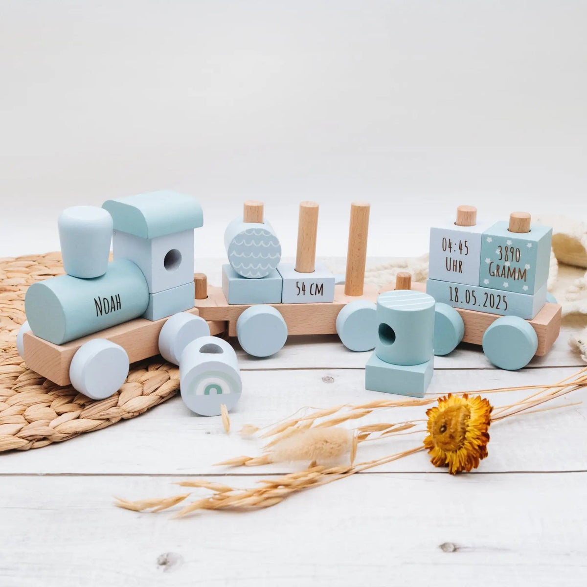 SMALL FOOT Holz Eisenbahn personalisiert - wunderwunsch