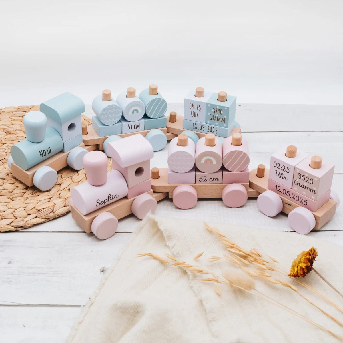 SMALL FOOT Holz Eisenbahn personalisiert - wunderwunsch