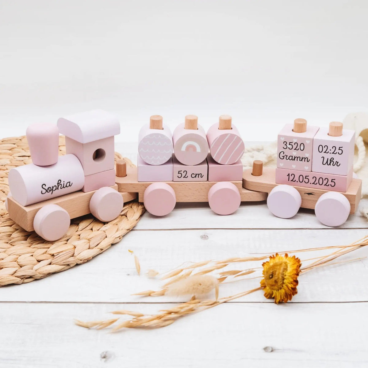 SMALL FOOT Holz Eisenbahn personalisiert - wunderwunsch