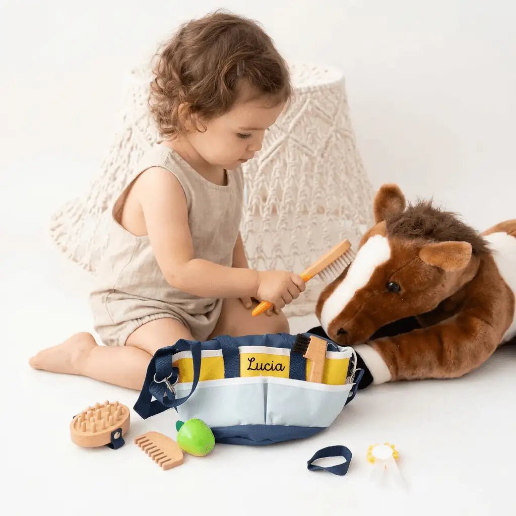 SMALL FOOT Pferdepflege-Set mit Tasche personalisierbar - wunderwunsch