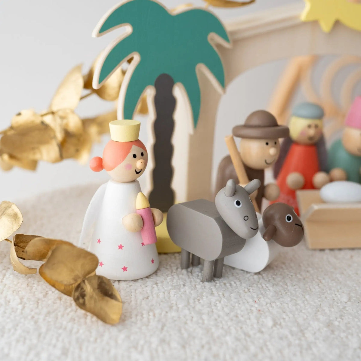 SMALL FOOT Holzkrippe Weihnachtsgeschichte personalisiert - wunderwunsch