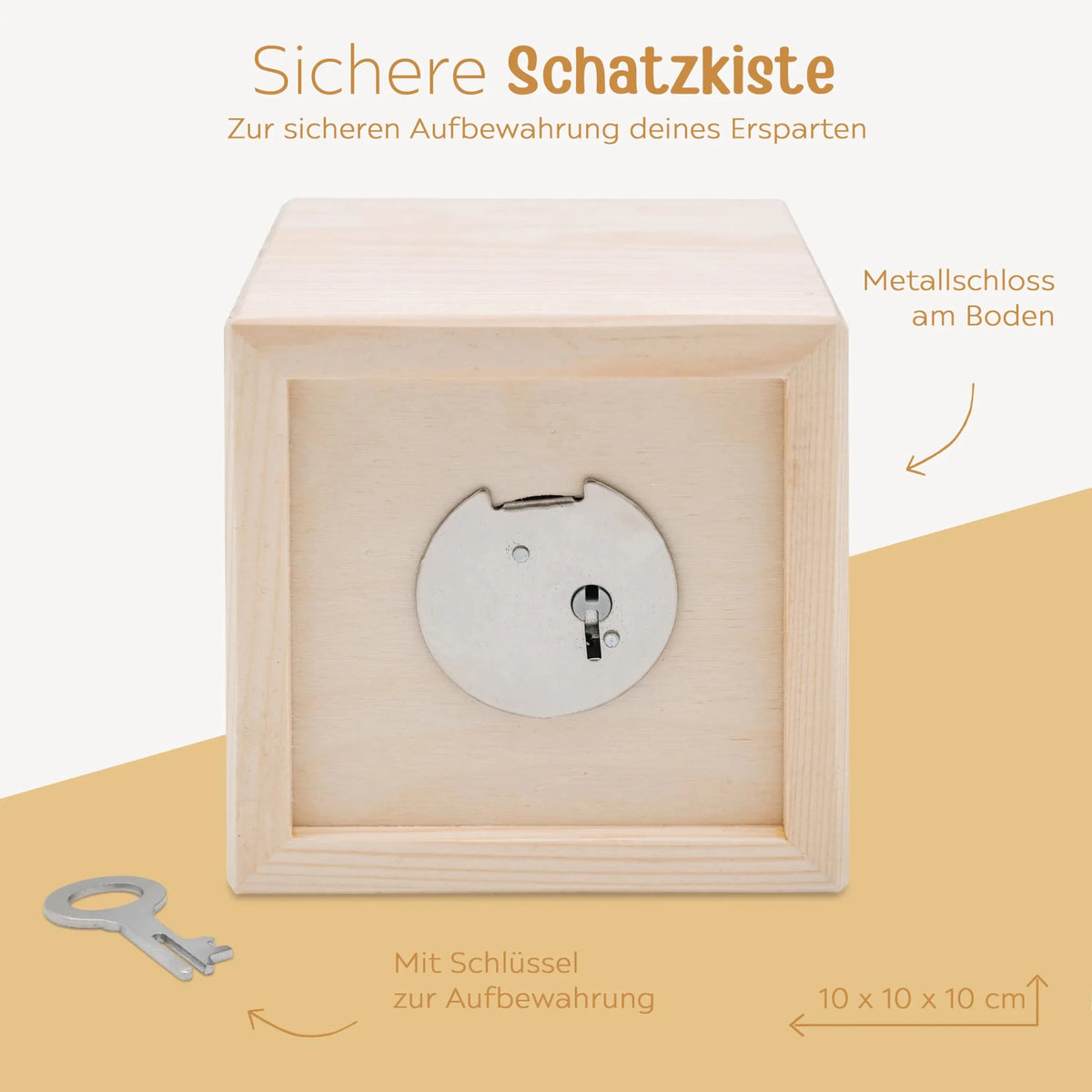 Spardose Holz personalisiert - Tier Gravur - wunderwunsch