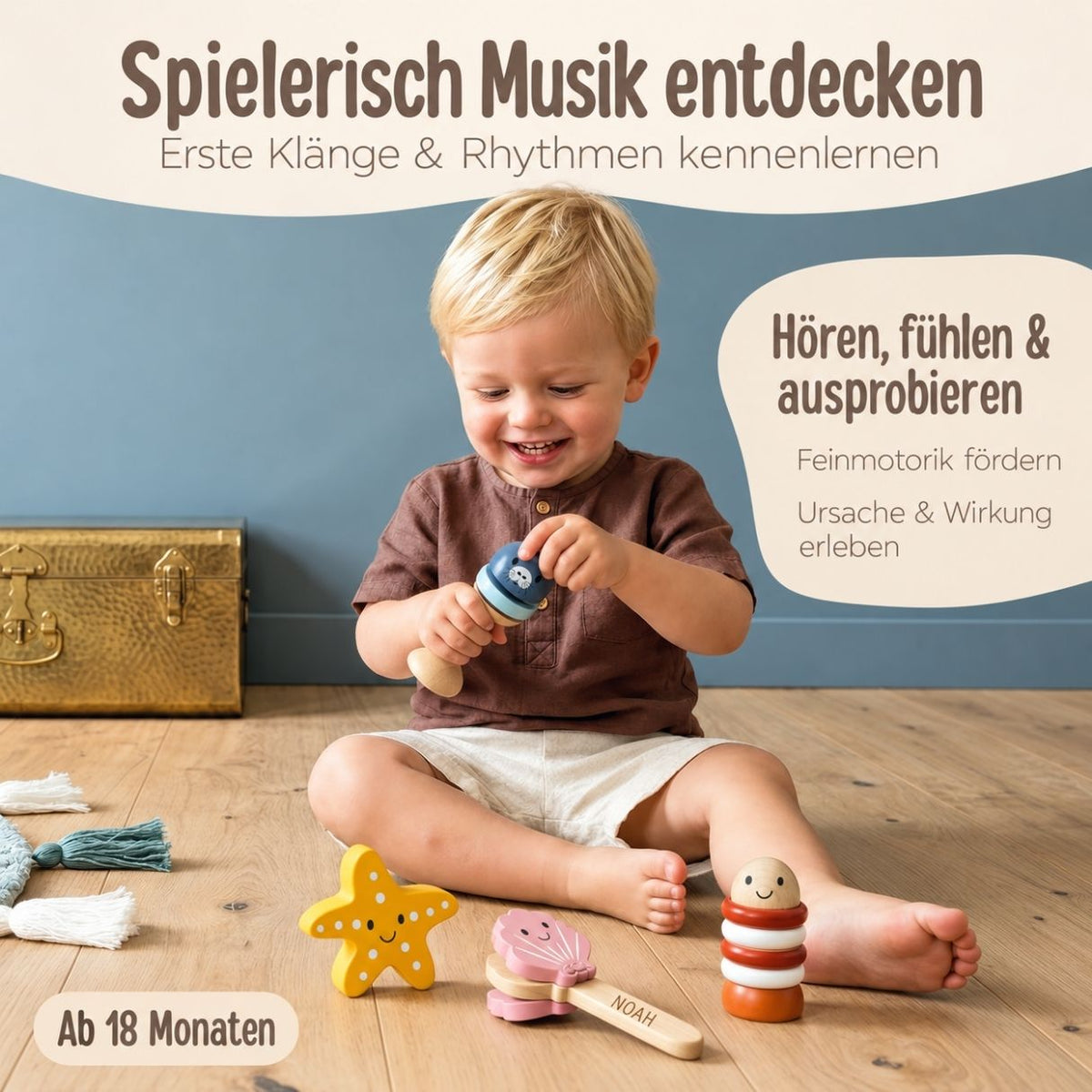 SPEEDY MONEKY Musikset Ozean personalisiert - wunderwunsch