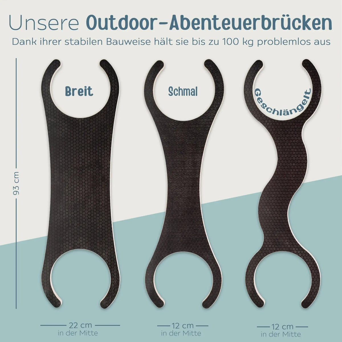 STAPELWELT Outdoor Abenteuerbrücke aus Holz - wunderwunsch