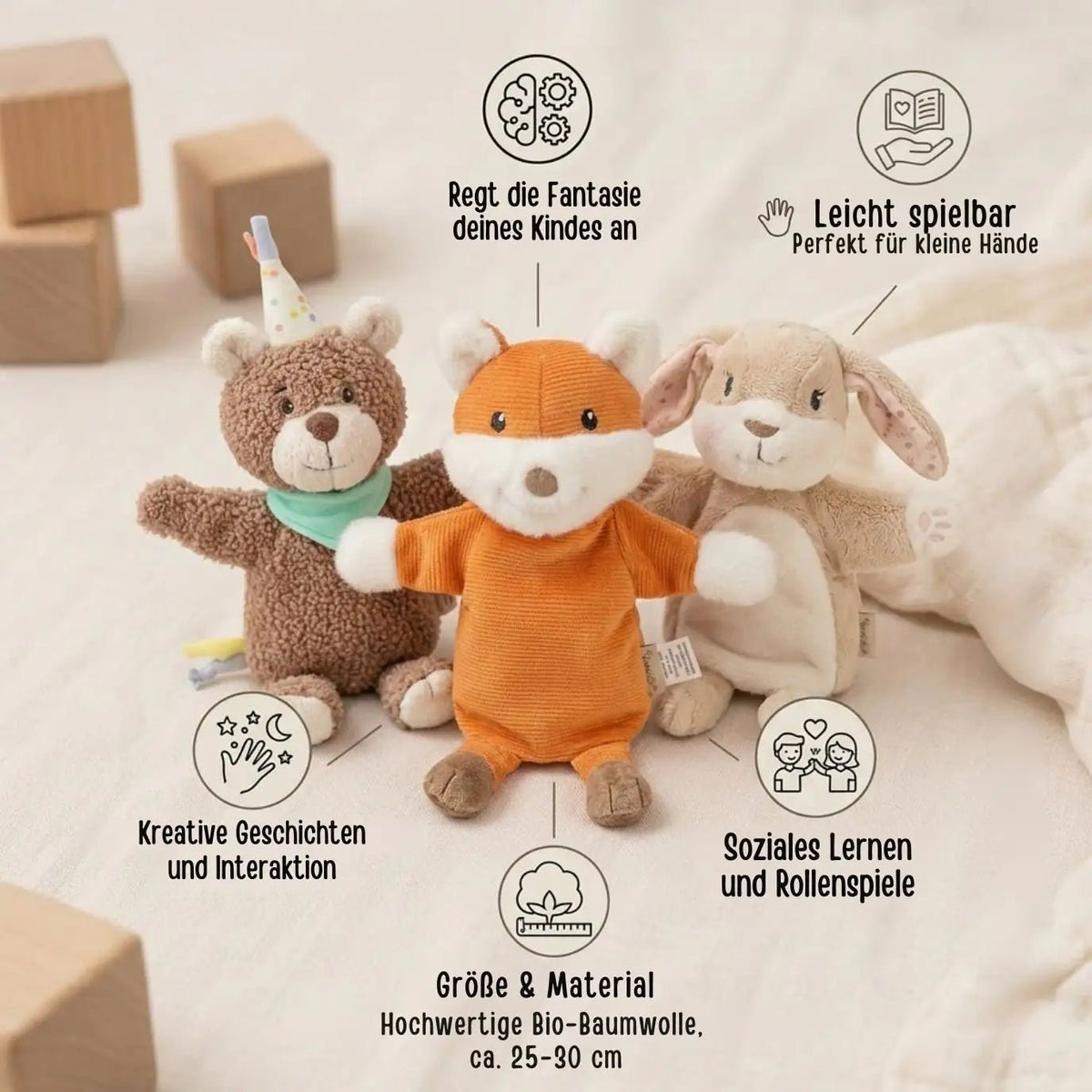 STERNTALER Handpuppe Tier personalisiert - wunderwunsch