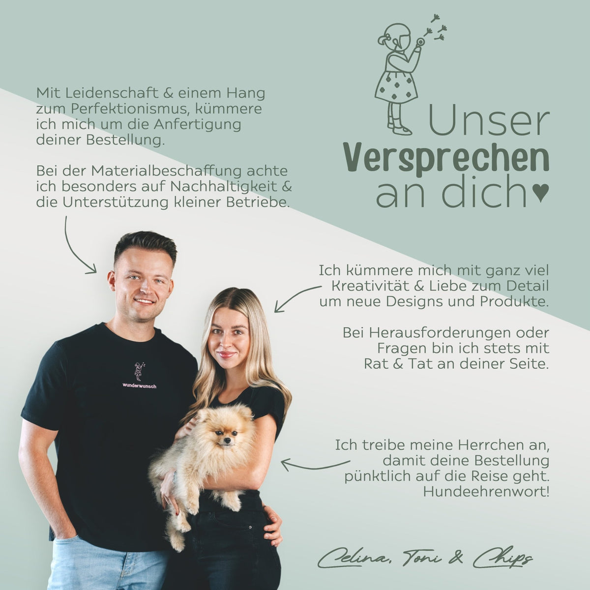 Stoff Adventskalender Mädchen personalisiert - wunderwunsch