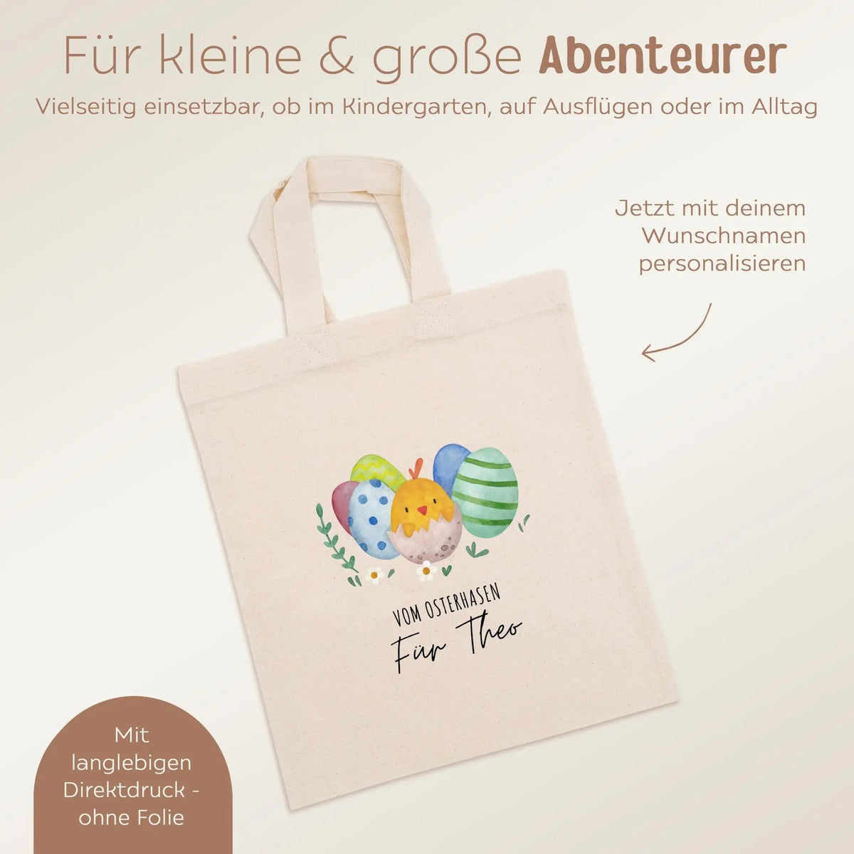 Stoffbeutel "Ostern" personalisiert - wunderwunsch