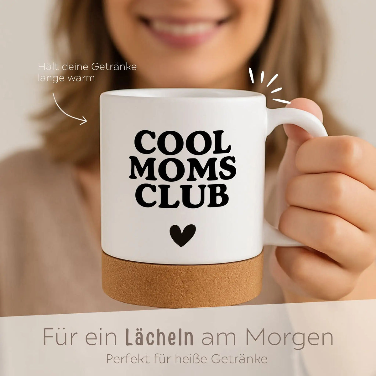 Tasse mit Korkboden - Moms Club - wunderwunsch