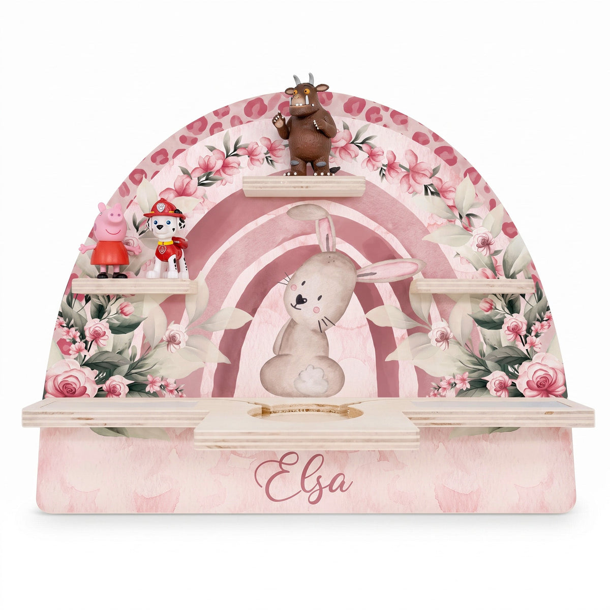Toniebox Regal Holz - Hase Regenbogen - wunderwunsch