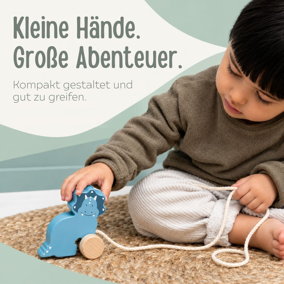 TRIXIE Kleines Nachziehtier Holz personalisiert - wunderwunsch