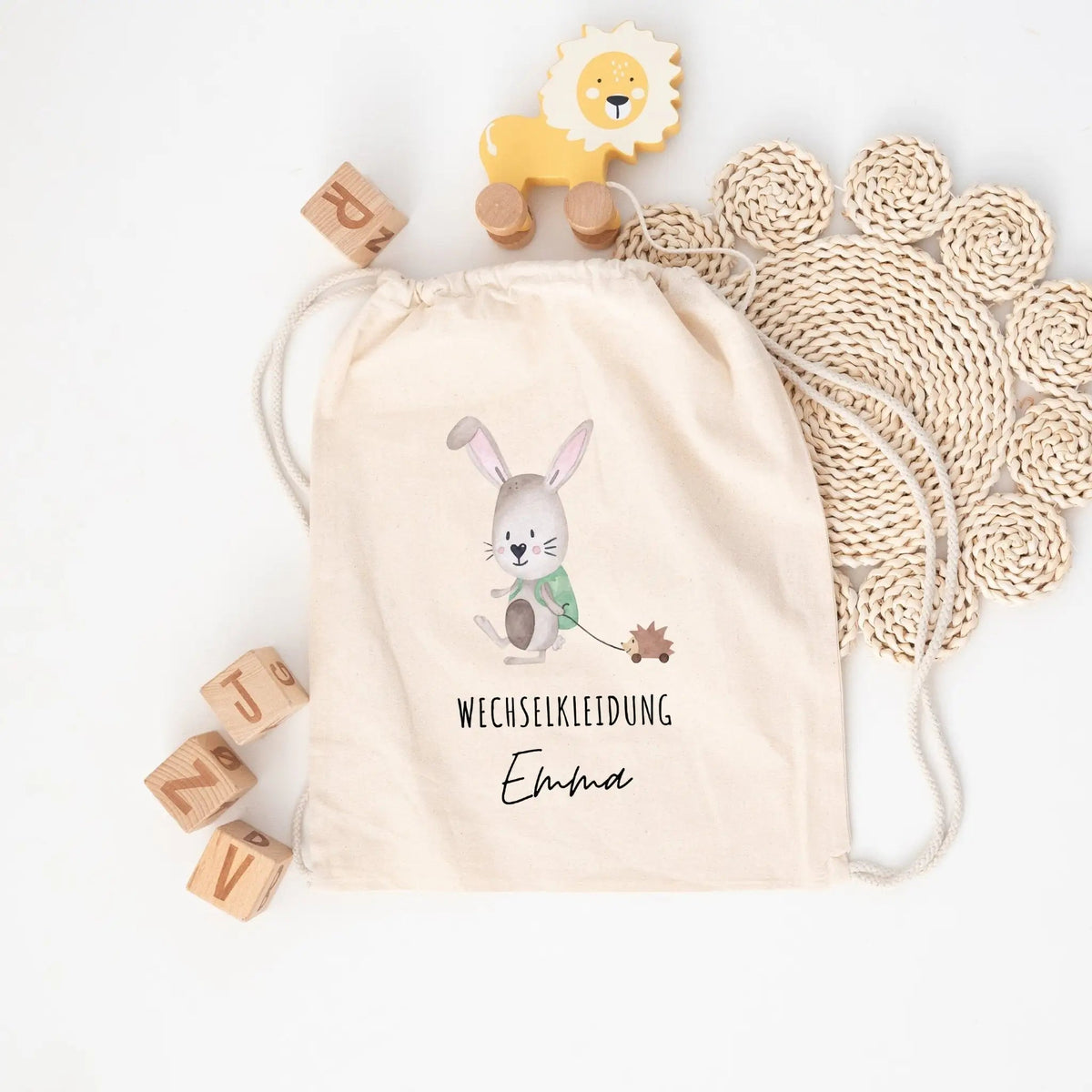 Turnbeutel "Wechselkleidung" personalisiert - wunderwunsch