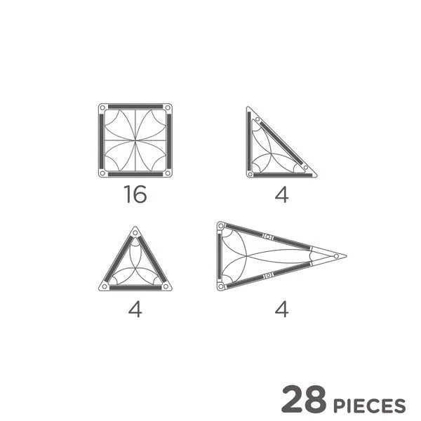 CLEVERCLIXX Mini Tiles Pack - Intense, 28 Teile - wunderwunsch