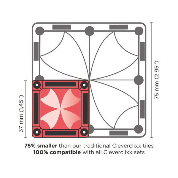 CLEVERCLIXX Mini Tiles Pack - Intense, 28 Teile - wunderwunsch