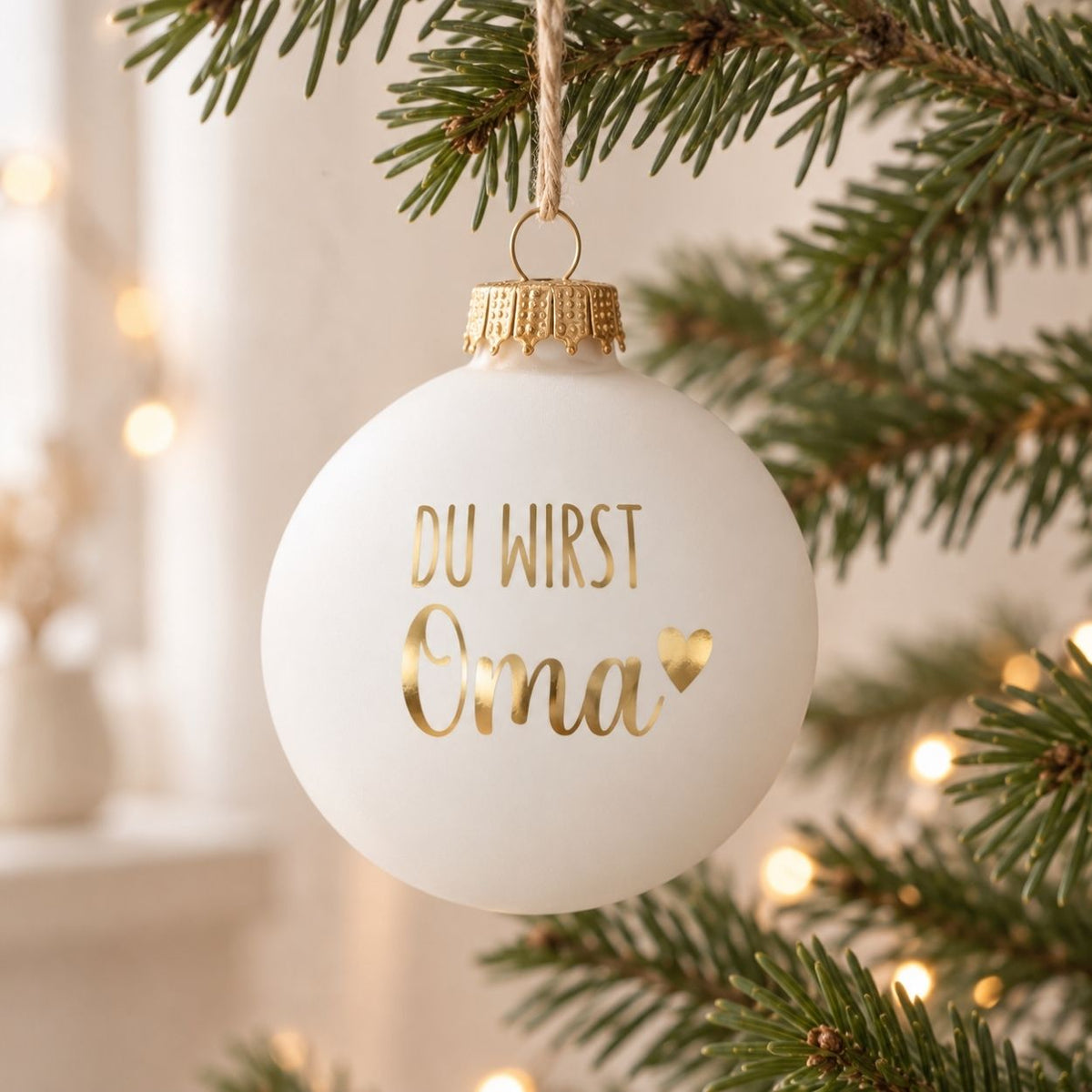 Weihnachtskugel - Schwangerschaftsverkündung - wunderwunsch