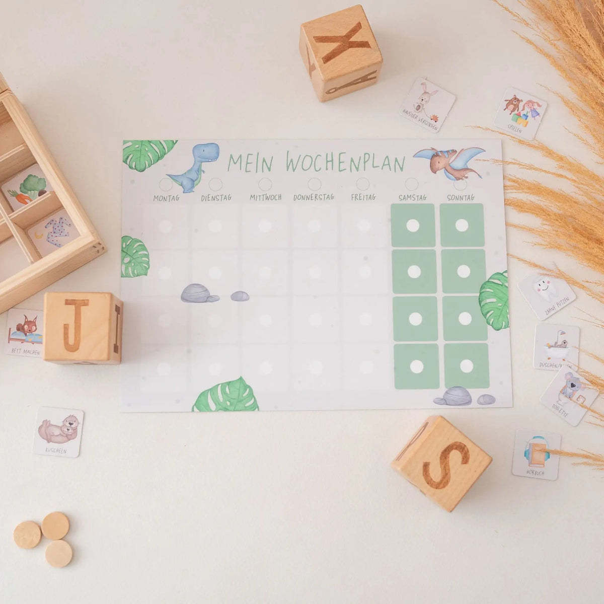 Wochenplan "Dinos" - wunderwunsch