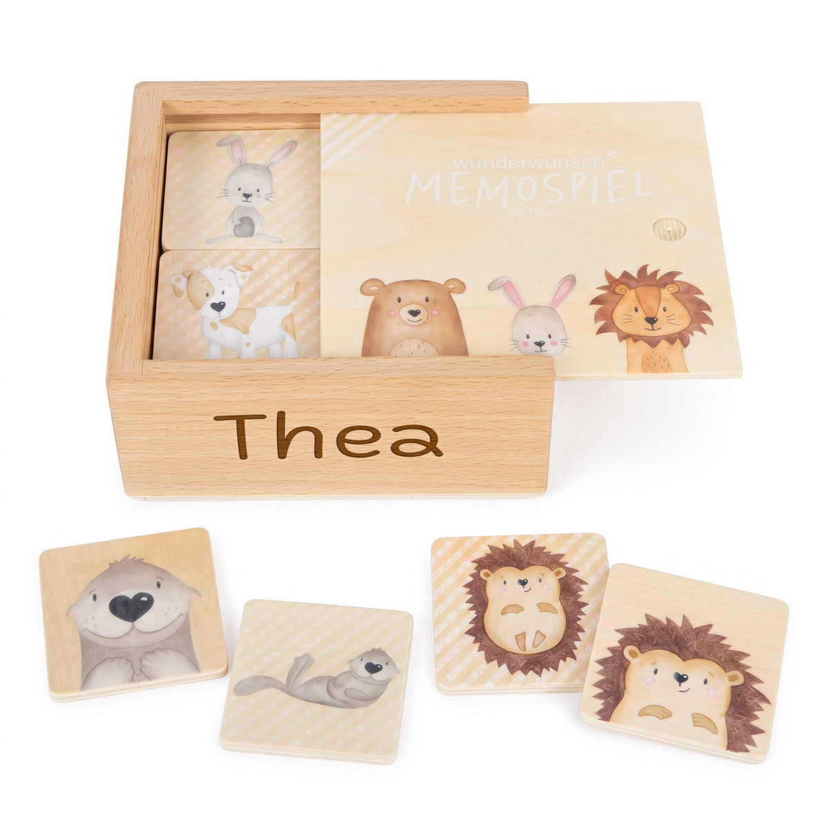 Wunderwunsch x SMALL FOOT Memo Spiel personalisiert - wunderwunsch