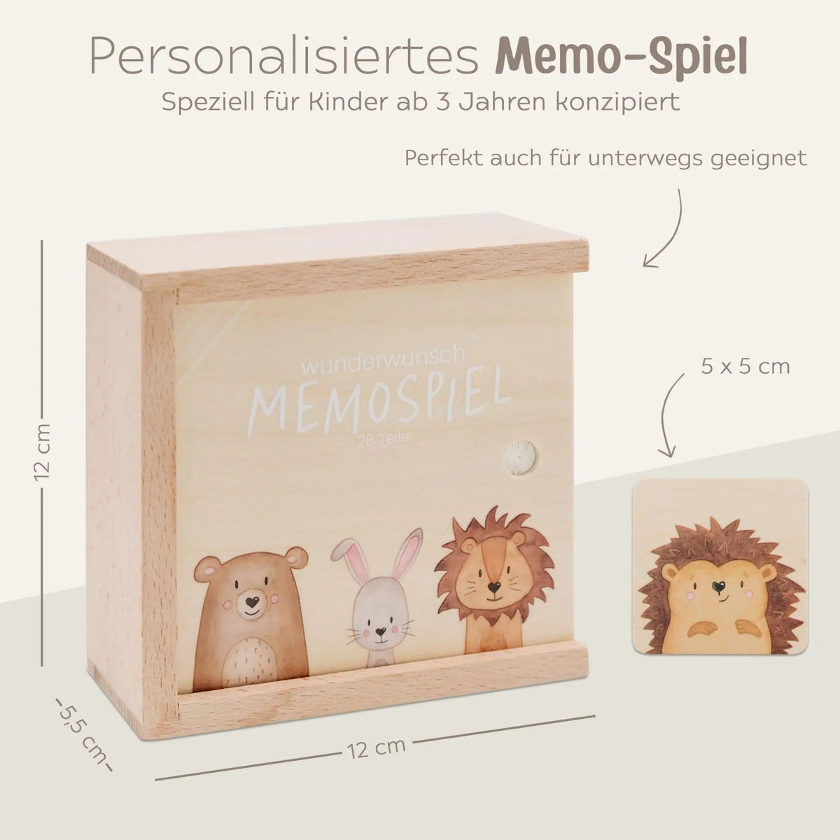 Wunderwunsch x SMALL FOOT Memo Spiel personalisiert - wunderwunsch