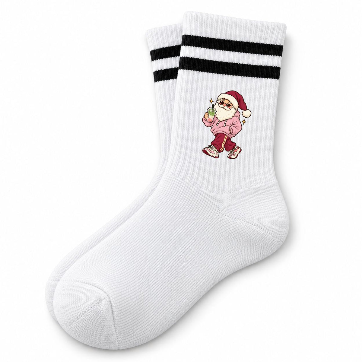 Tennissocken - Weihnachtsmann mit Matcha