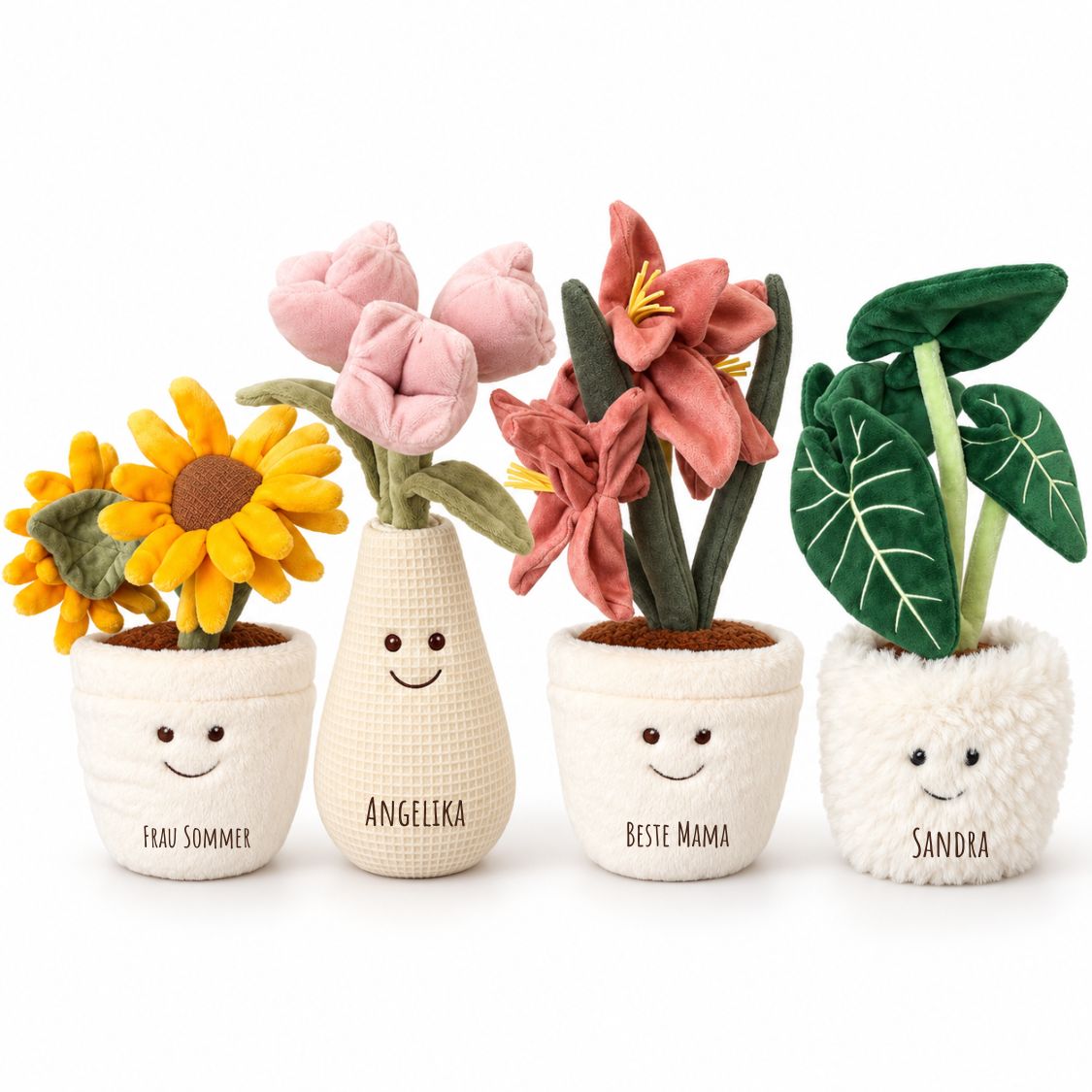 MCHUGS Kuscheltier personalisiert - Blumentopf