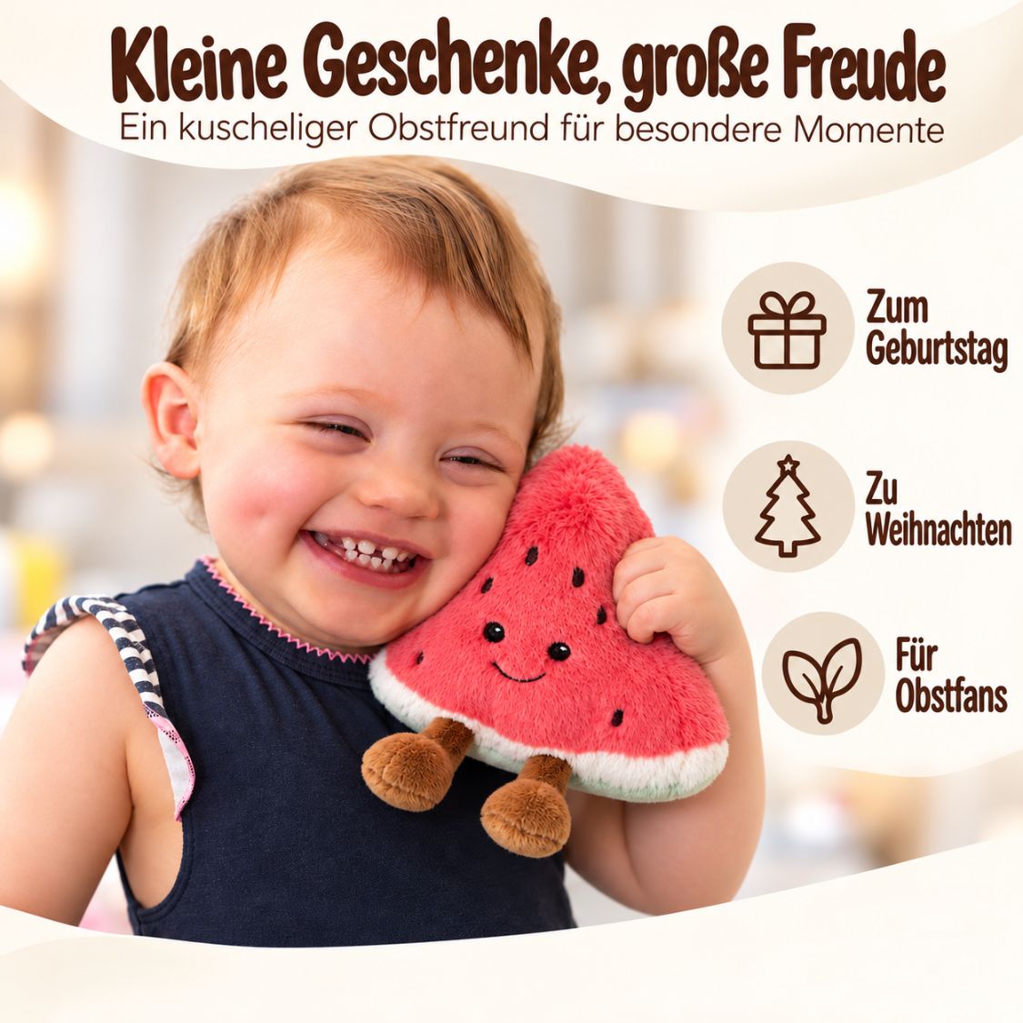 MCHUGS Kuscheltier personalisiert - Obst