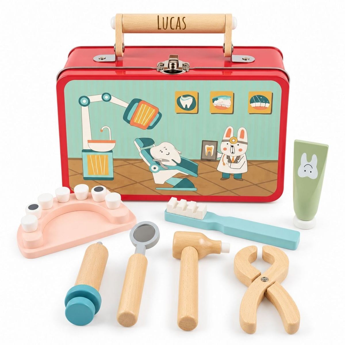 BIECO Kinder Zahnarztkoffer personalisiert