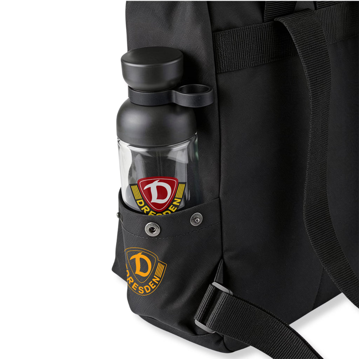 DYNAMO DRESDEN Schwarzer Rucksack Skyline personalisiert - wunderwunsch