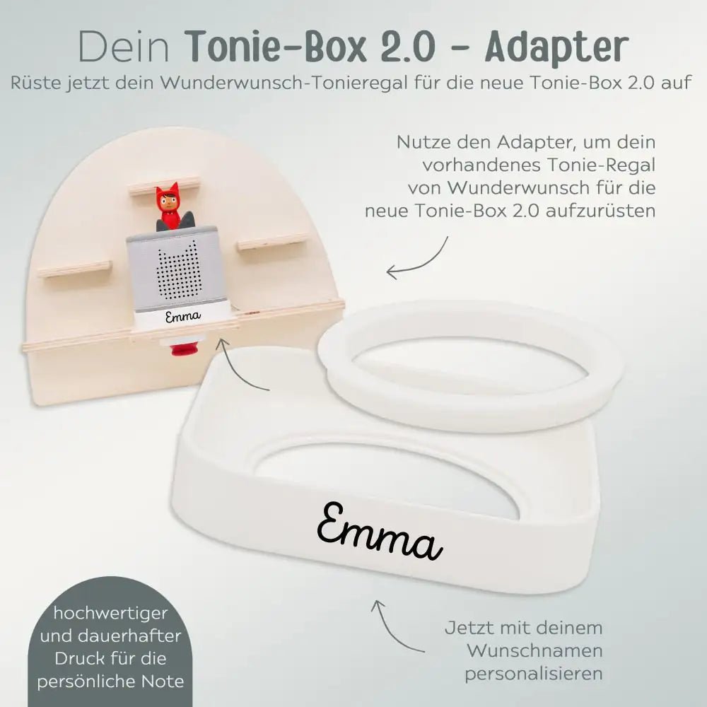 Adapter für Toniebox-Regal für Toniebox 2 - wunderwunsch