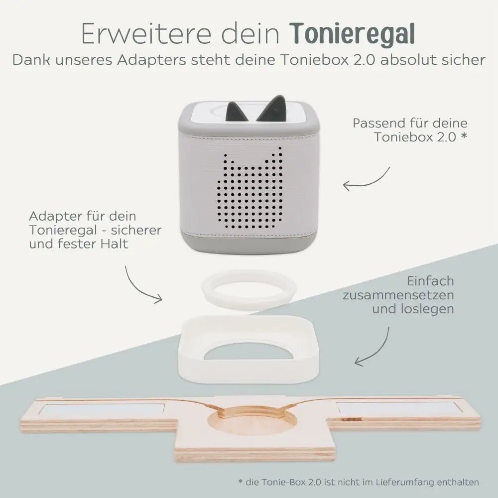 Adapter für Toniebox-Regal für Toniebox 2 - wunderwunsch