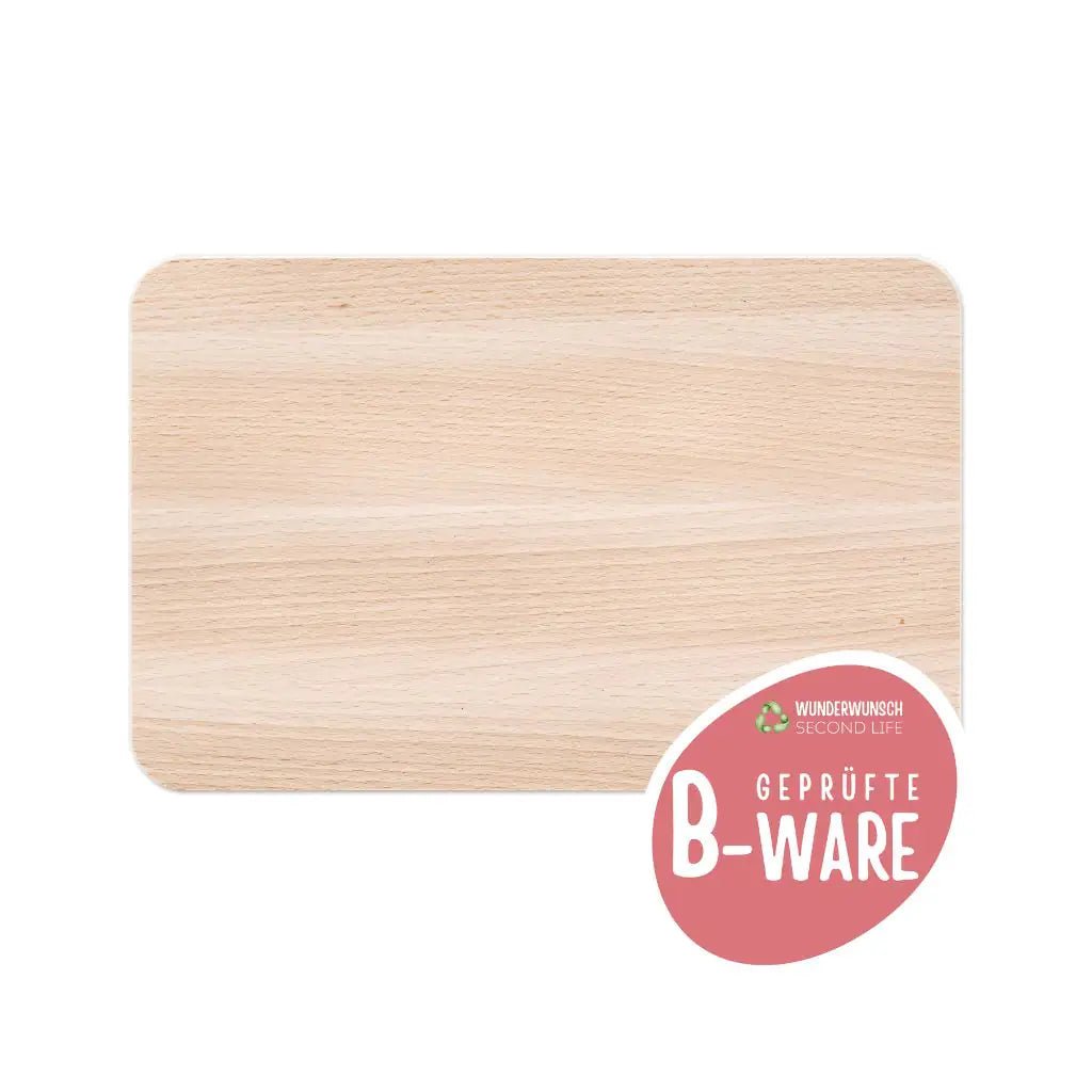 B-WARE Frühstücksbrettchen aus Holz - wunderwunsch