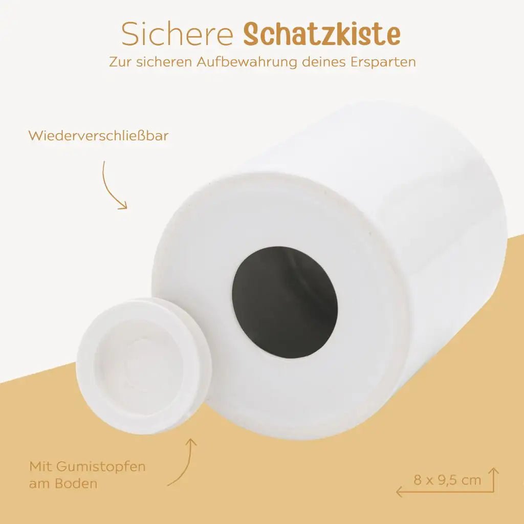 B-WARE Spardose aus Keramik - wunderwunsch
