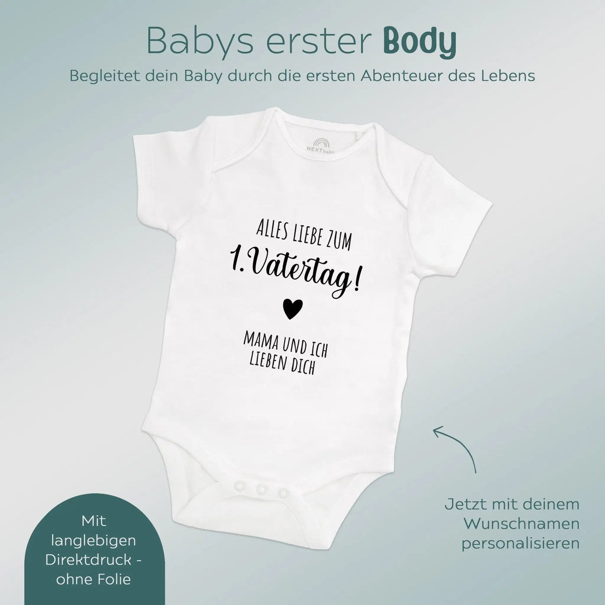 Baby Body "Alles Liebe zum 1. Vatertag" - wunderwunsch